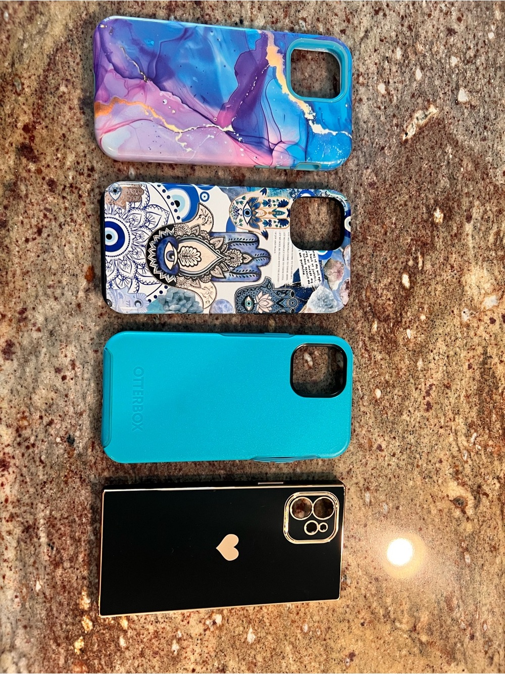 Set of 4 iPhone 12 Decorative Snap-On Cases